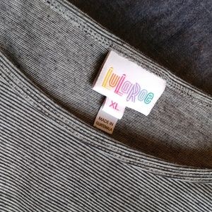Gray and black microstripe Irma XL